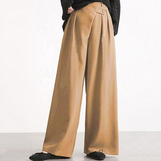 Stoffhose mit weitem Bein